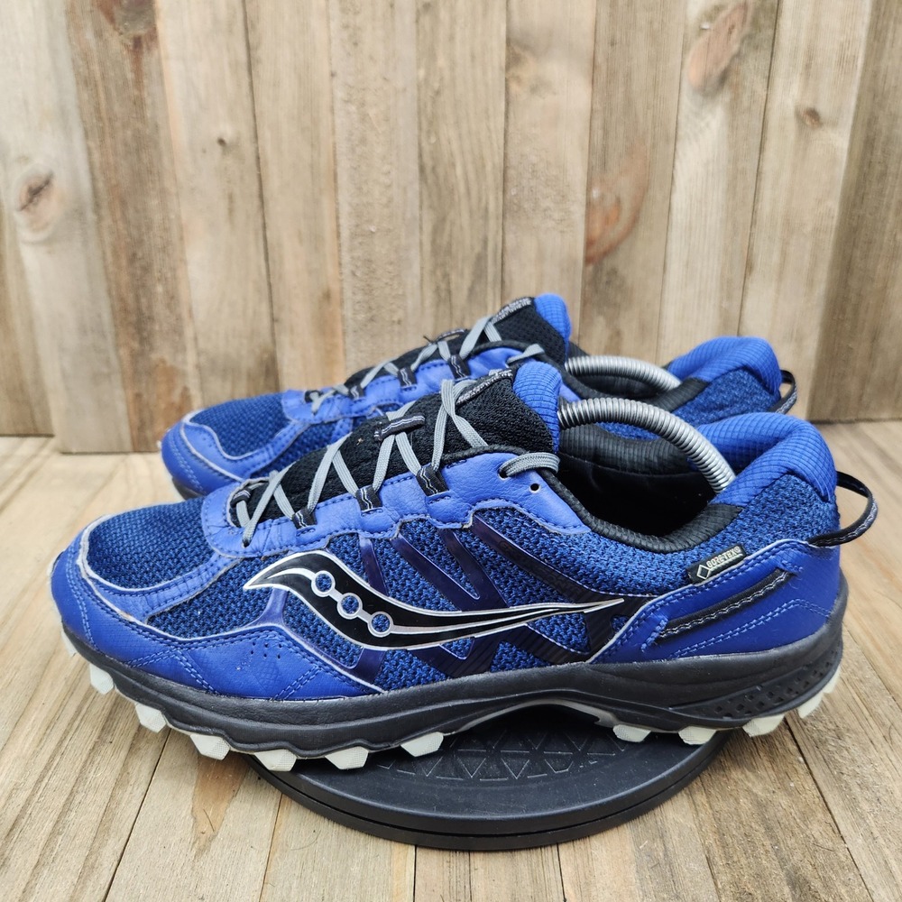 Saucony Excursion TR11 GTX Mens size 12 Blue Trail Running Shoes S20394-1